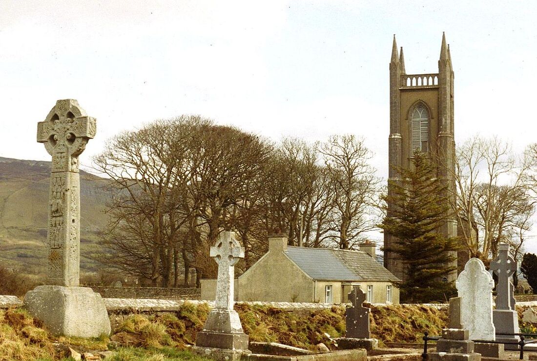 Drumcliffe Celtic crosses and church
